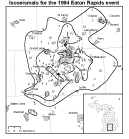 Isoseismals for the 1994 Eaton Rapids event